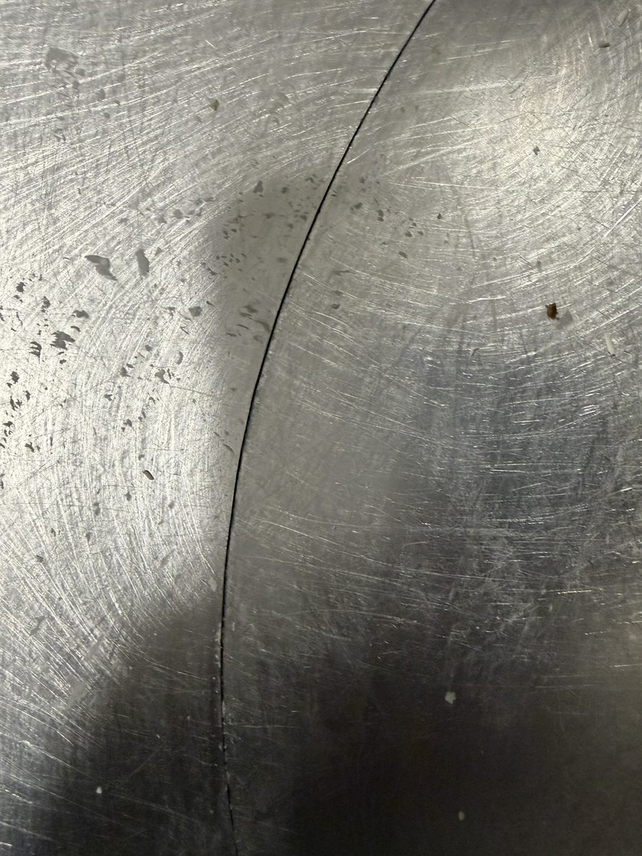 Close-up of crack